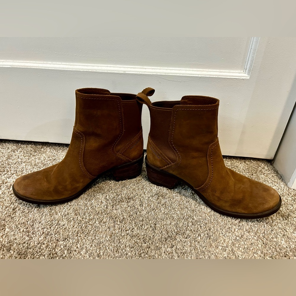 🥾EUC TEVA Women Anaya Chelsea Waterproof Brown Boots in Size 8 1/2 - Picture 14 of 16